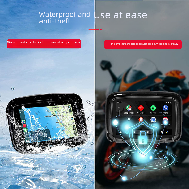 Wholesale Waterproof 5-Inch Wireless Motorcycle GPS