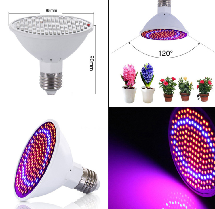Red and Blue LED Grow Light for Plants and Vegetables