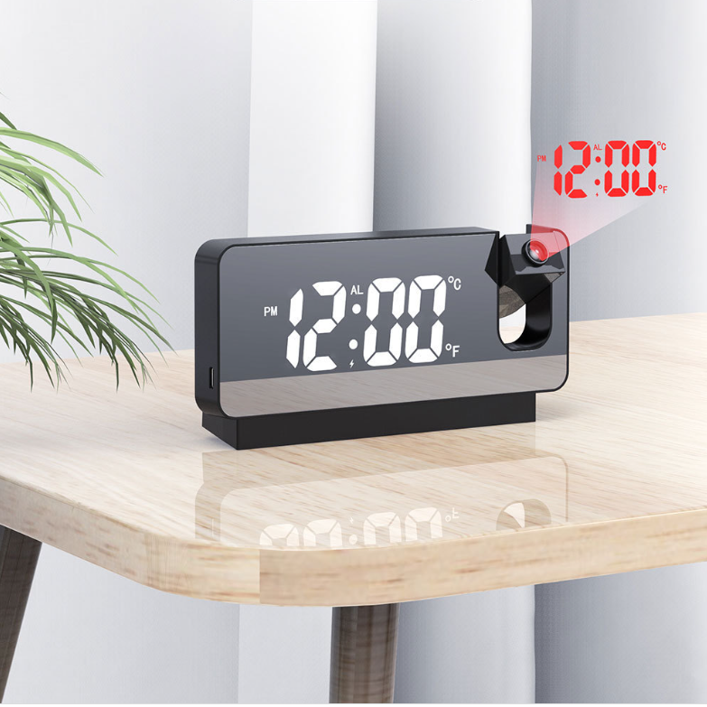 Luminous LED Projection Alarm Clock for Students