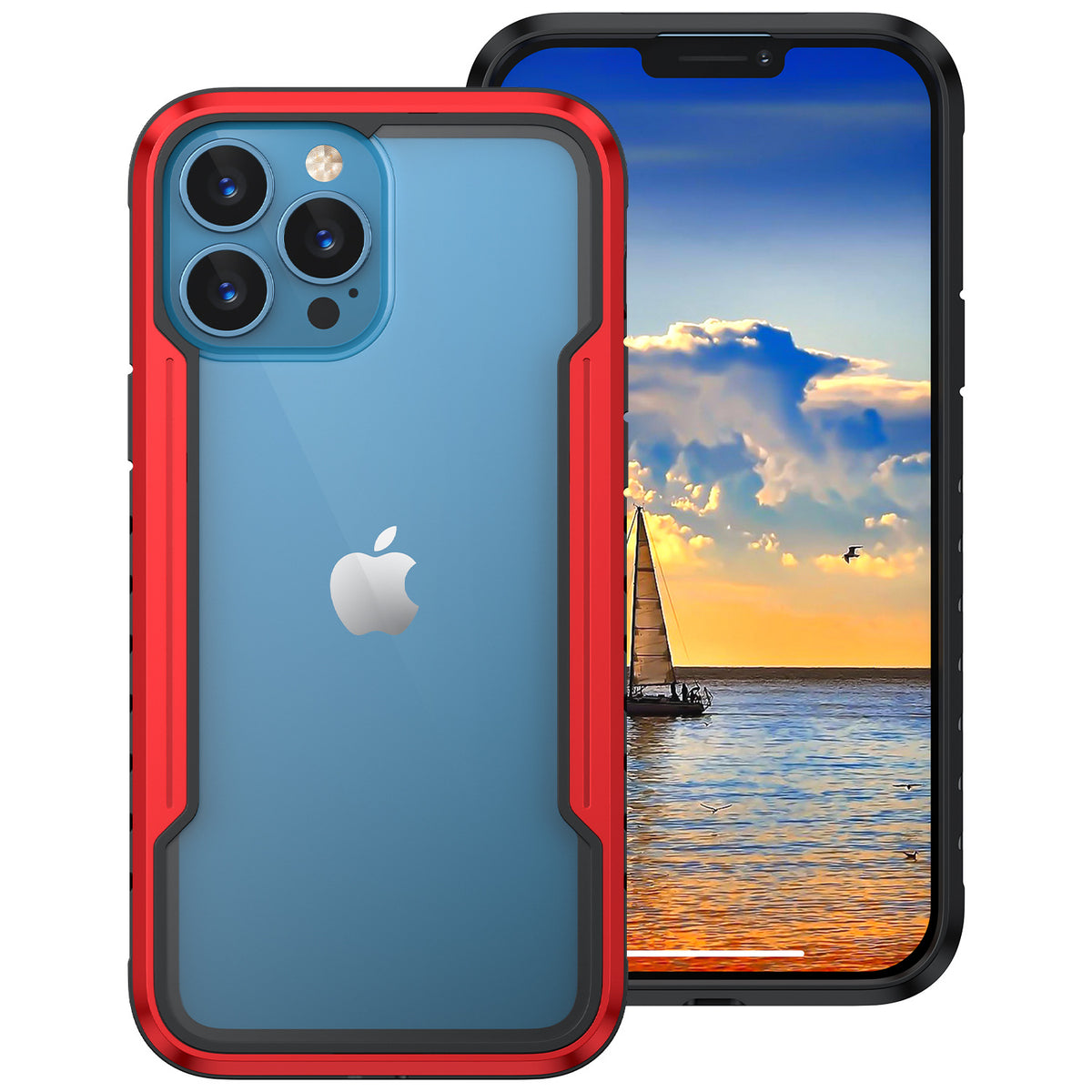 iPhone 14 Pro Max 2-in-1 Armor Case with Metal Frame