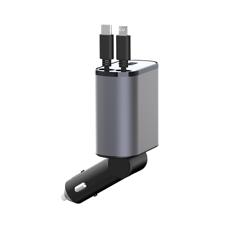 New Digital Display USB Car Charger 100W 4 Ports