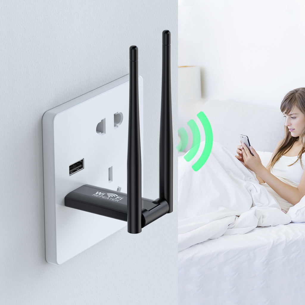 USB Wireless Repeater Router WiFi Signal Booster 300M