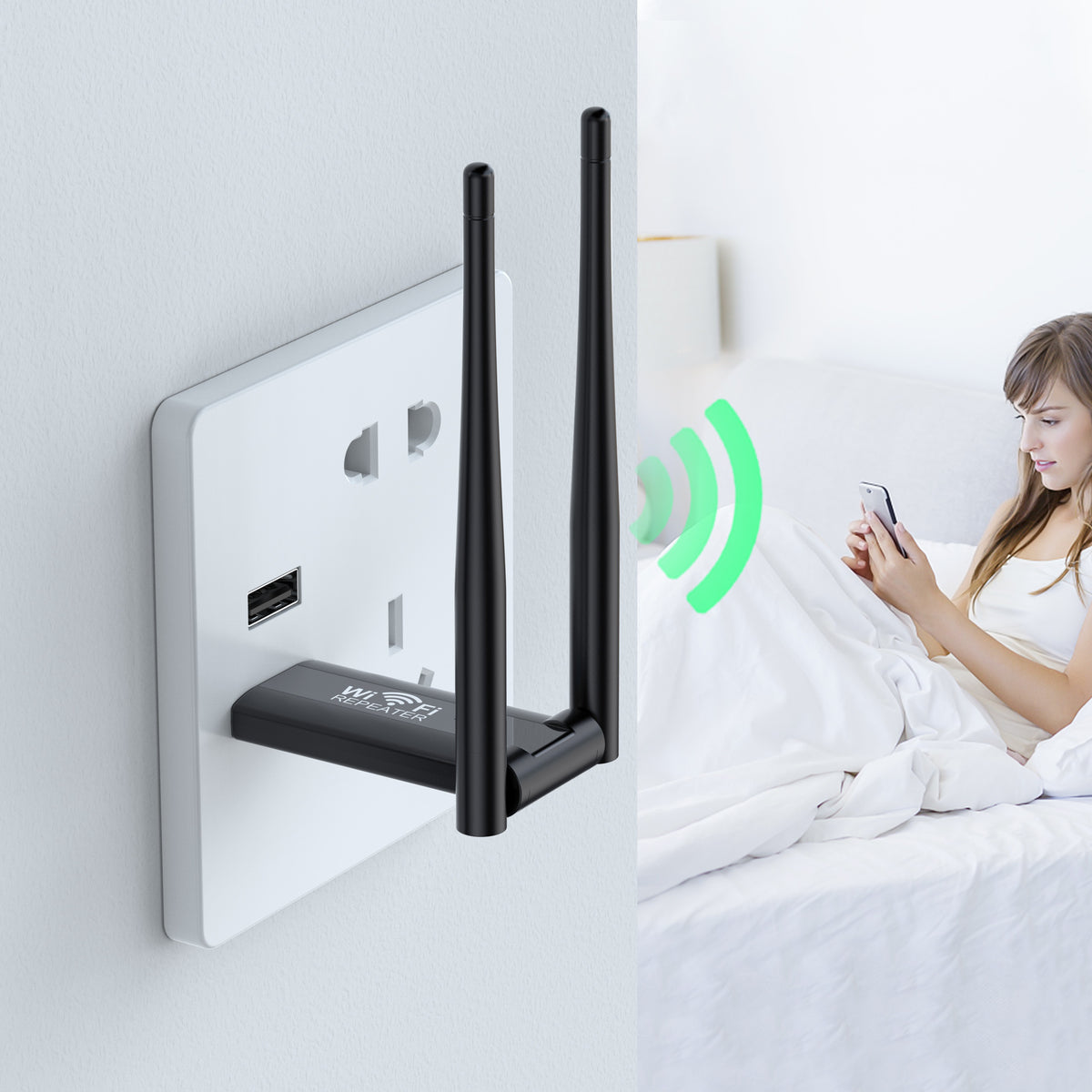 USB Wireless Repeater Router WiFi Signal Booster 300M