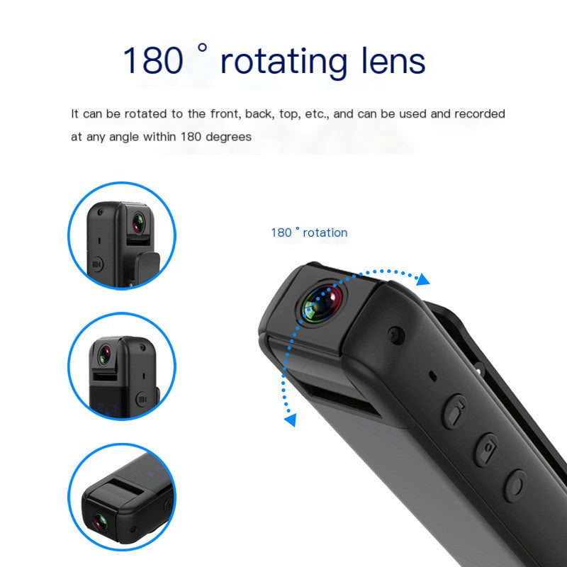 HD Camera Clip-on Recording Pen for Students & Riders