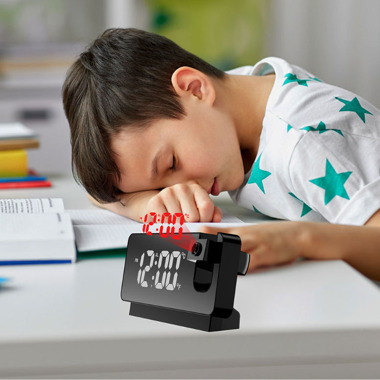 Luminous LED Projection Alarm Clock for Students