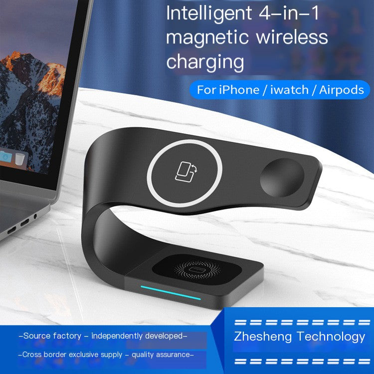 178 4-in-1 Magnetic Wireless Charger for iPhone & Apple Watch