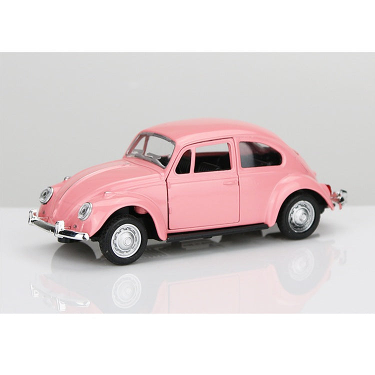 Classic Two-Door Vintage Car Model Toy for Decor
