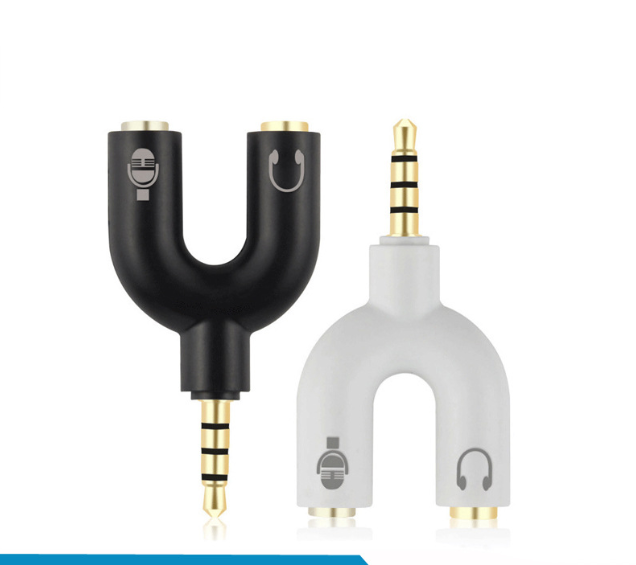 3.5mm Audio Splitter U-Type Adapter for Headphones