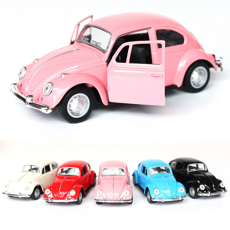 Classic Two-Door Vintage Car Model Toy for Decor