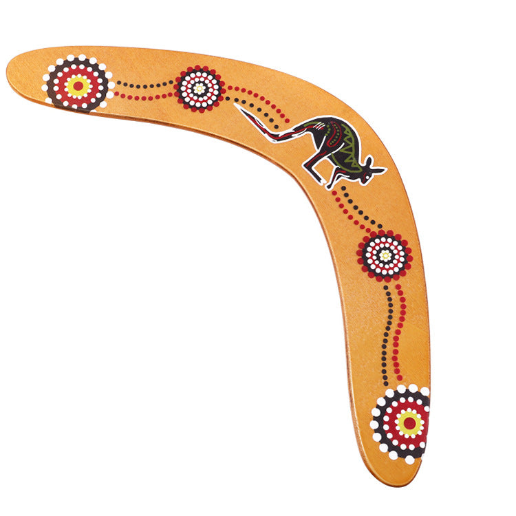 Wooden Boomerang V-Shaped Toy for Outdoor Fun