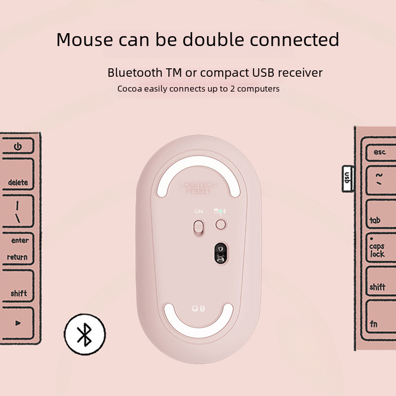 Logitech Pebble Bluetooth Dual-Mode Wireless Mouse K390