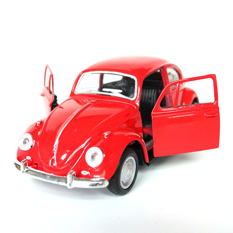 Classic Two-Door Vintage Car Model Toy for Decor