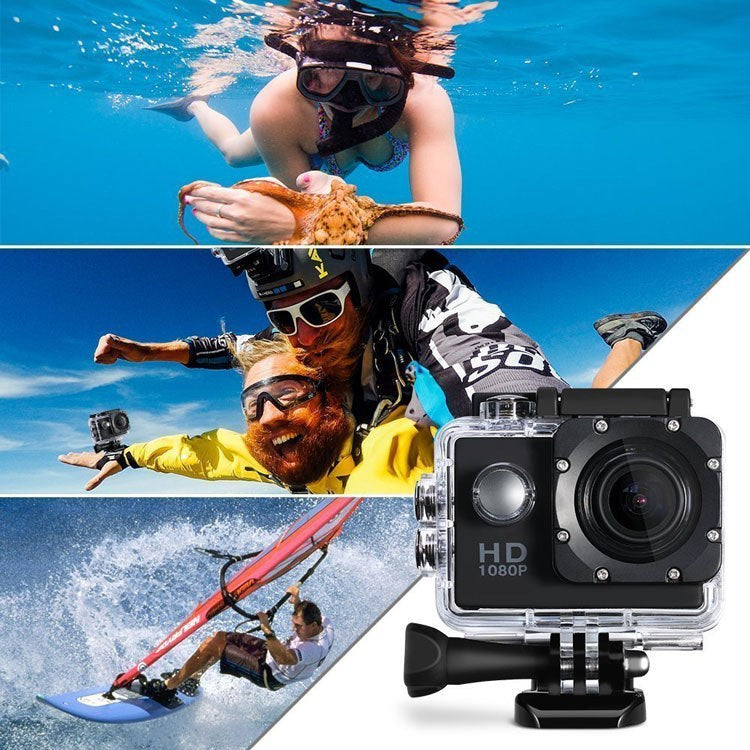 Mini 1080P Waterproof Sports Camera with 2.0-Inch Screen