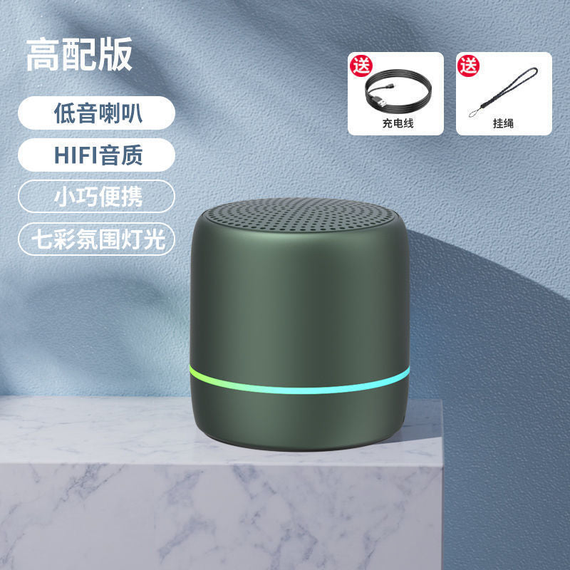Portable Bluetooth Speaker with AI Voice and Lights