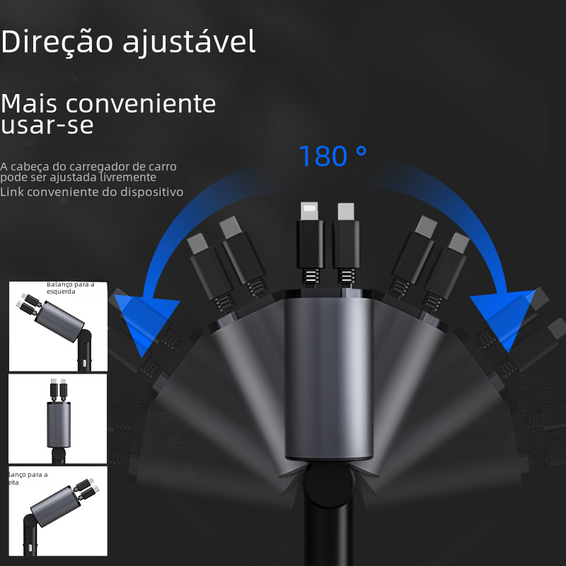New Digital Display USB Car Charger 100W 4 Ports