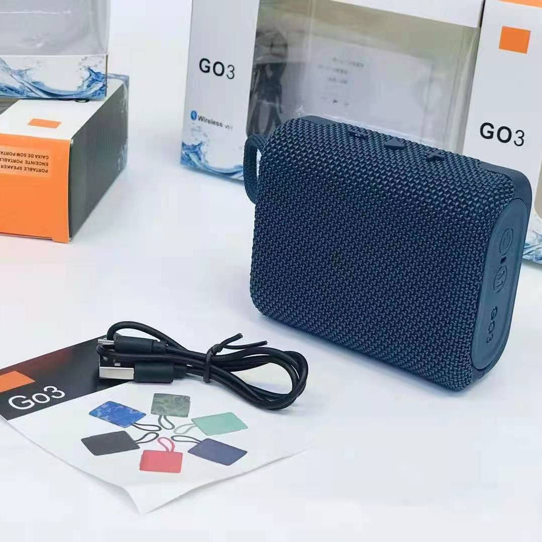 New GO3 Mini Waterproof Bluetooth Speaker with Bass