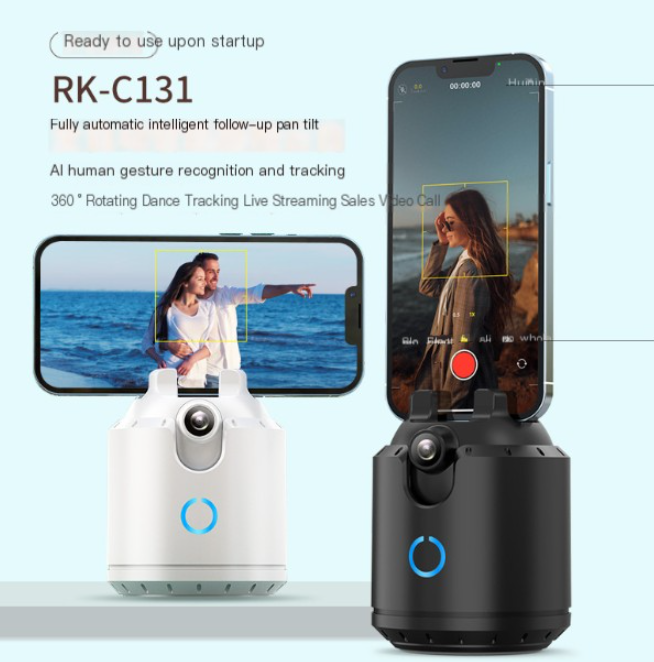 360-Degree Rotating Smartphone Stabilizer with Face Tracking